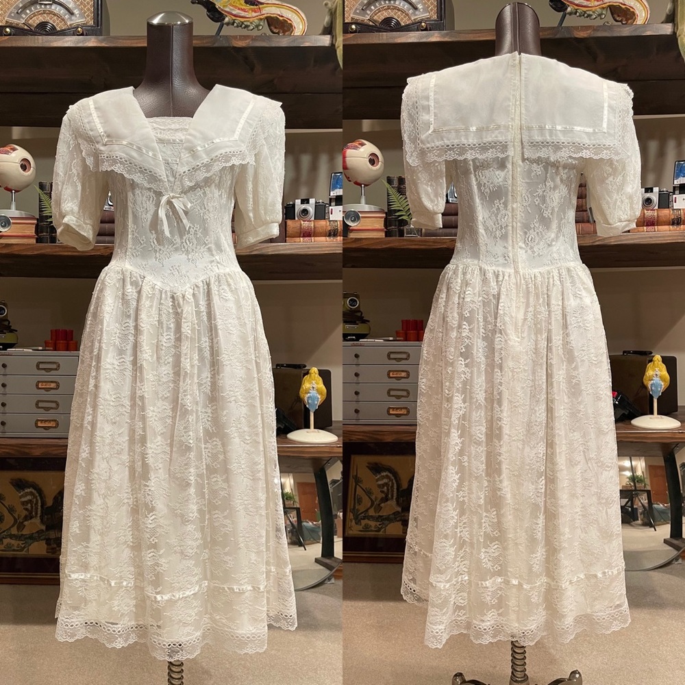80’s Gunne Sax Midi Dress